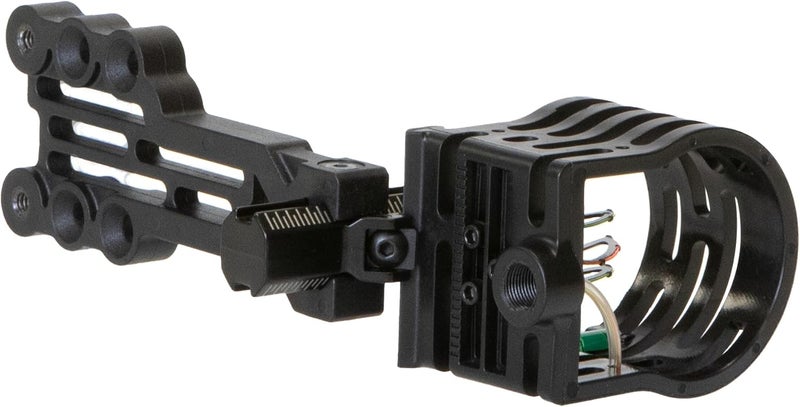Trophy Ridge Gem 3-Pin Bow Sight – .019” Fiber Optic Pins for Low-Light Accuracy, Reversible Design for Left or Right-Handed Shooters, Removable Level, Yellow Hood Accent for Quick Target Acquisition - Image 4